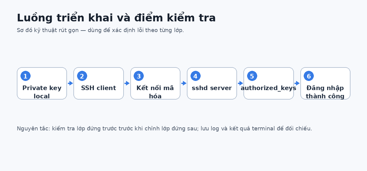 Sơ đồ luồng cho SSH Key là gì